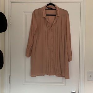 Mauve Shirt dress